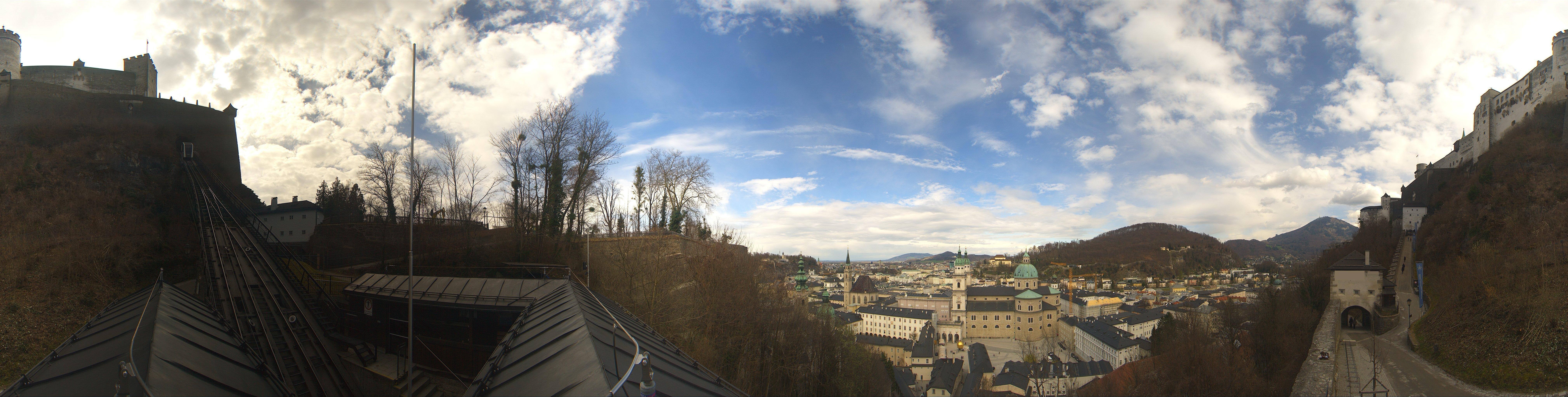 Archiv Foto Webcam Panorama Salzburg Festungsbahn