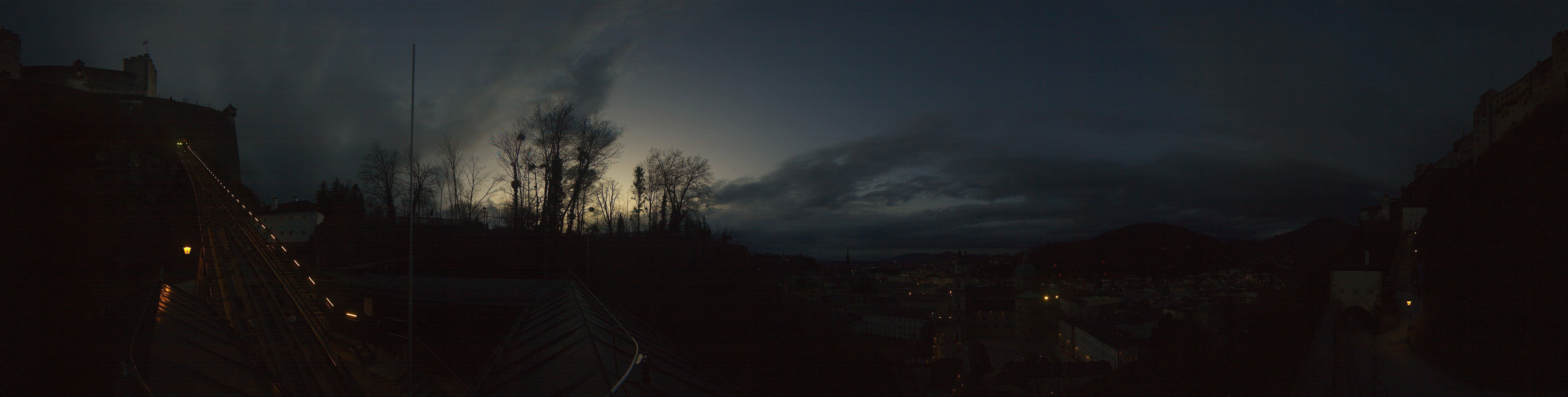 Archiv Foto Webcam Panorama Salzburg Festungsbahn