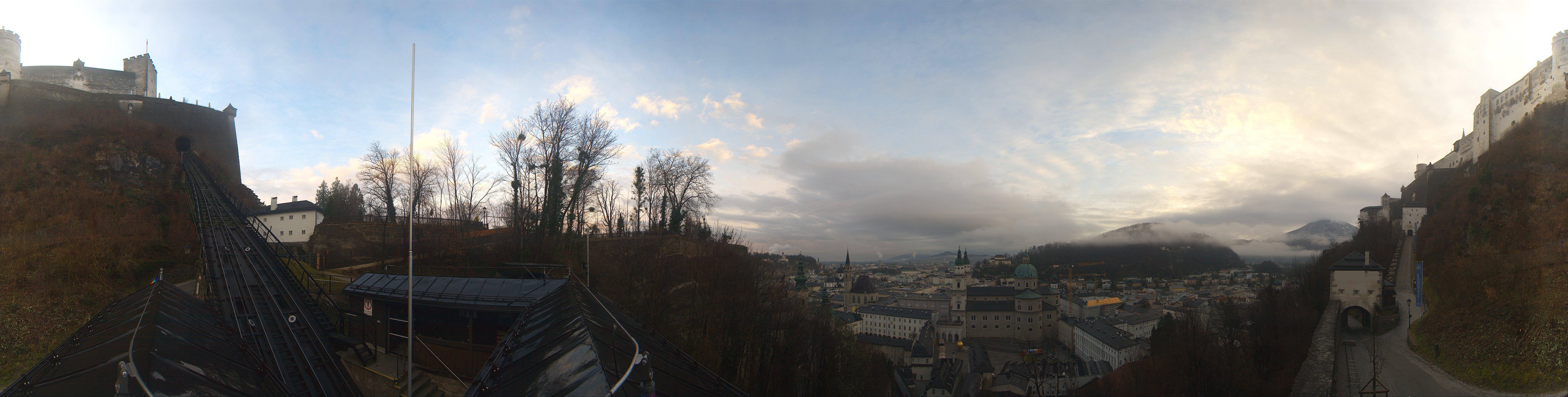 Archiv Foto Webcam Panorama Salzburg Festungsbahn