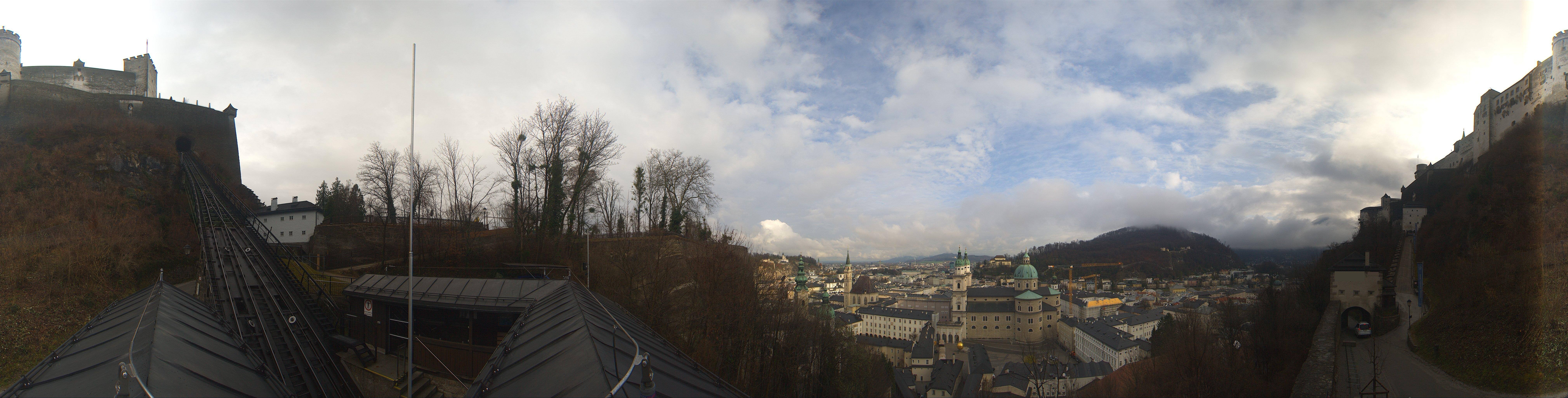 Archiv Foto Webcam Panorama Salzburg Festungsbahn