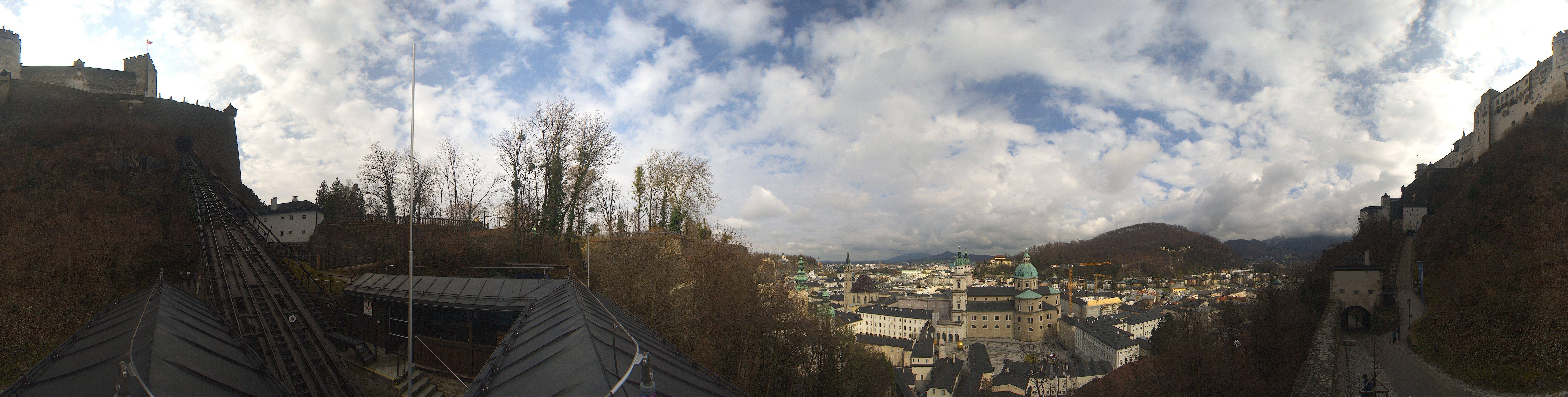 Archiv Foto Webcam Panorama Salzburg Festungsbahn