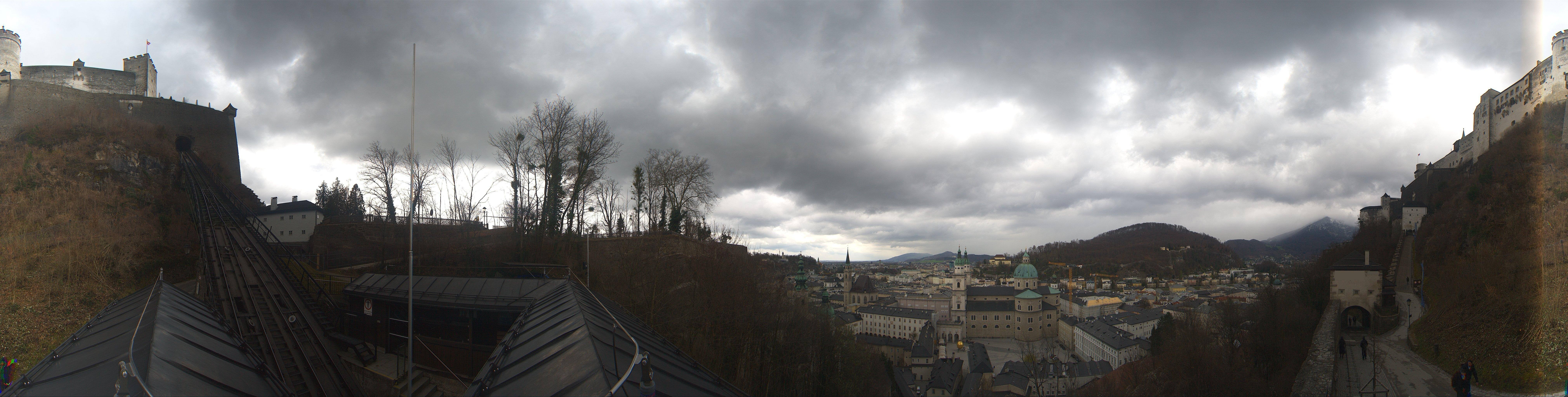 Archiv Foto Webcam Panorama Salzburg Festungsbahn