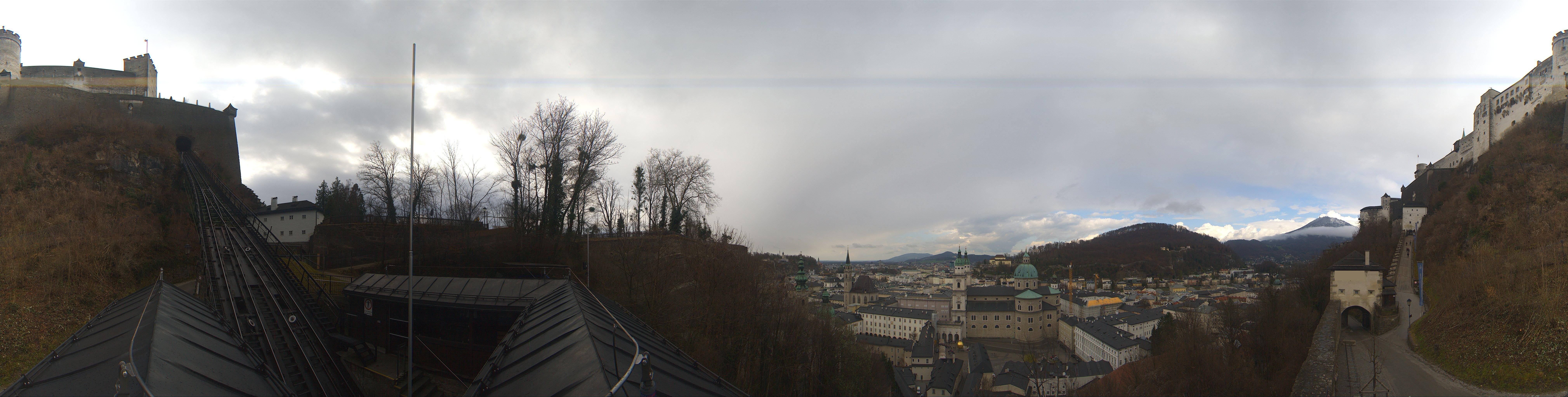 Archiv Foto Webcam Panorama Salzburg Festungsbahn
