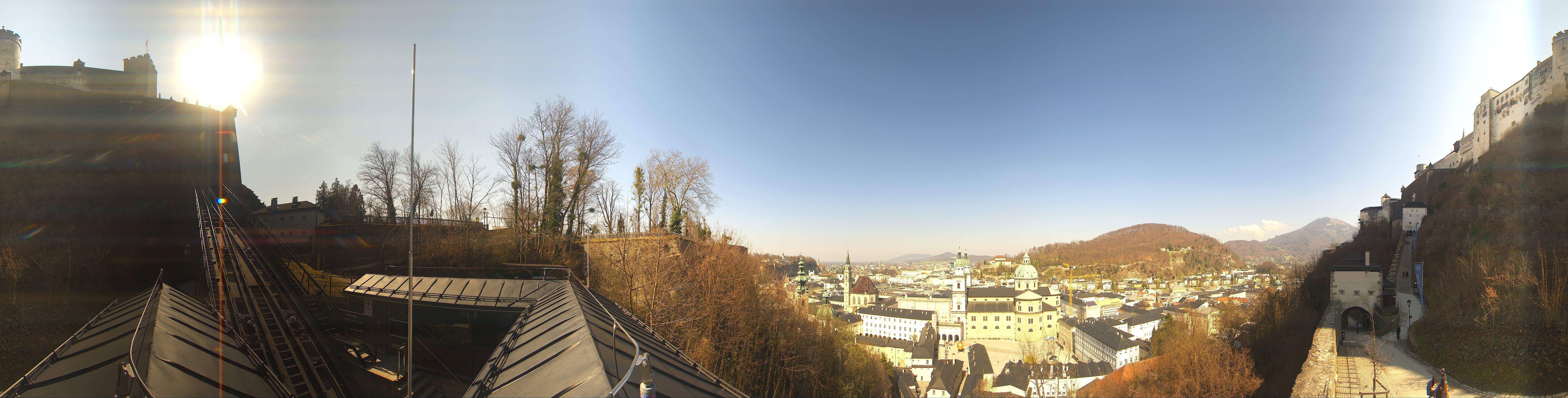 Archiv Foto Webcam Panorama Salzburg Festungsbahn