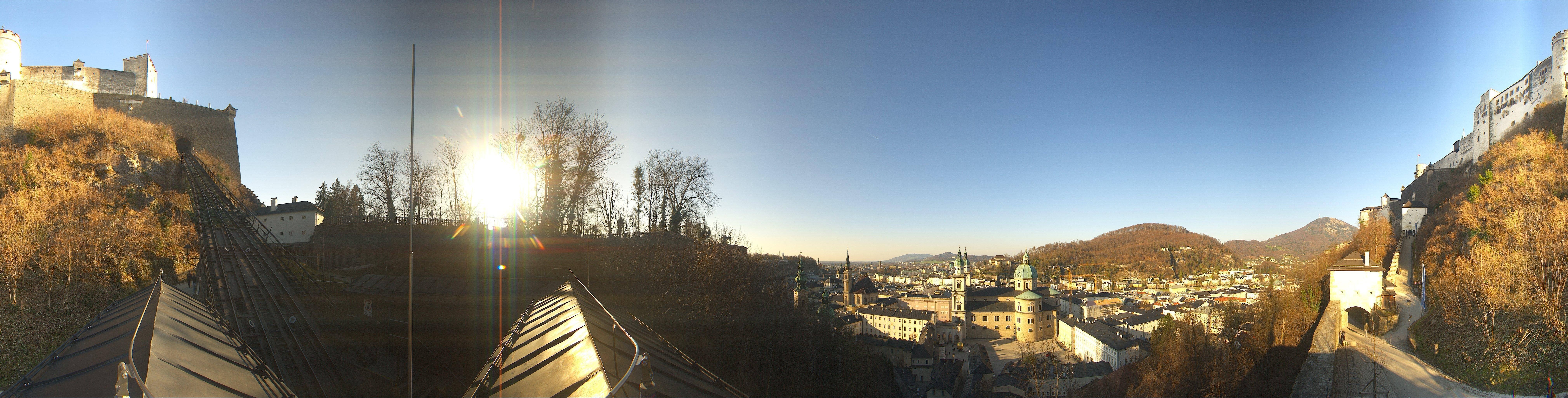 Archiv Foto Webcam Panorama Salzburg Festungsbahn
