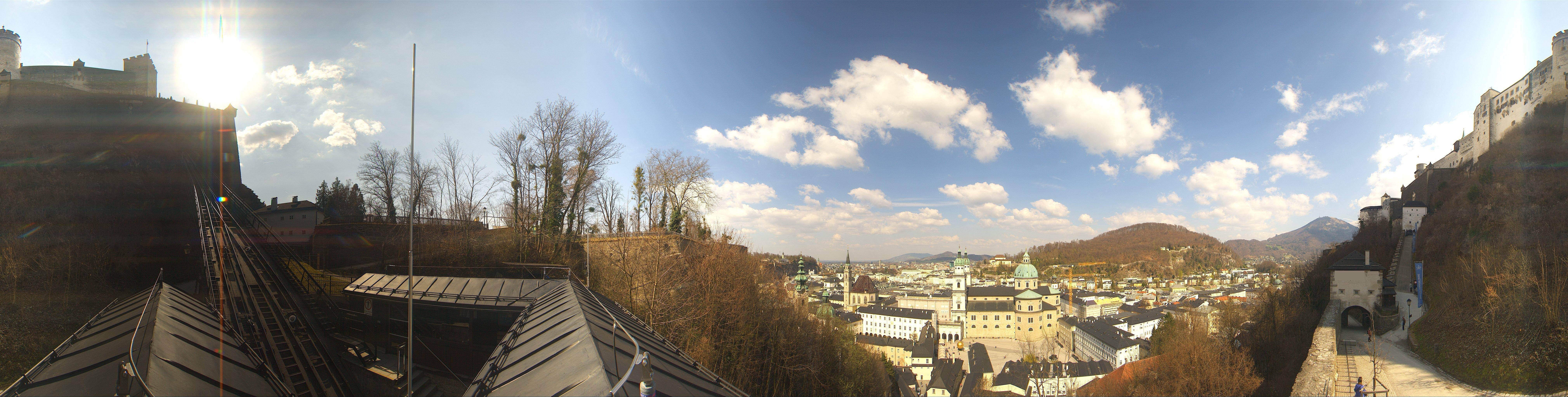 Archiv Foto Webcam Panorama Salzburg Festungsbahn