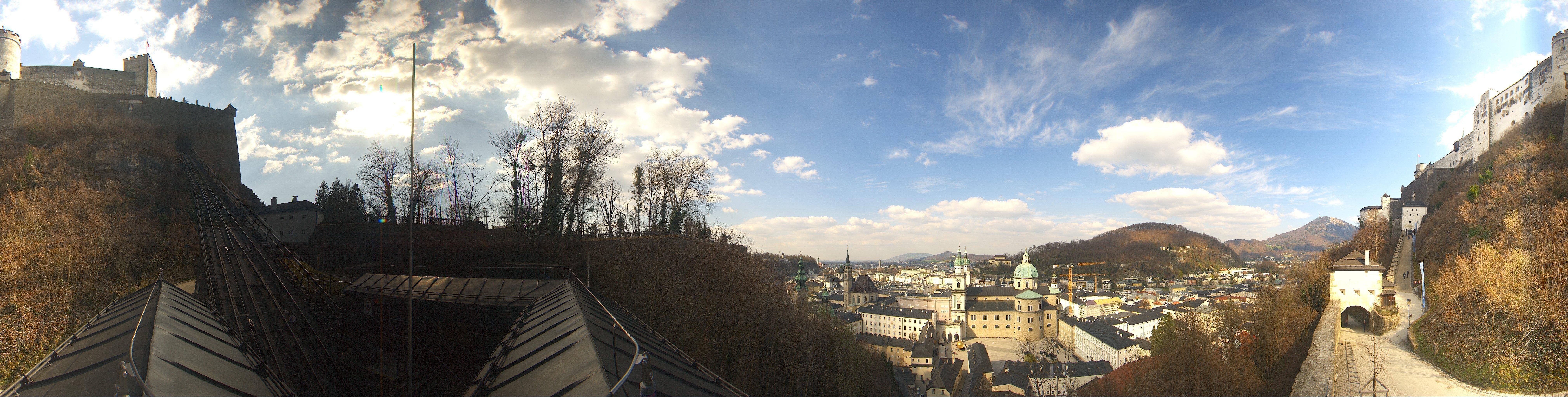 Archiv Foto Webcam Panorama Salzburg Festungsbahn