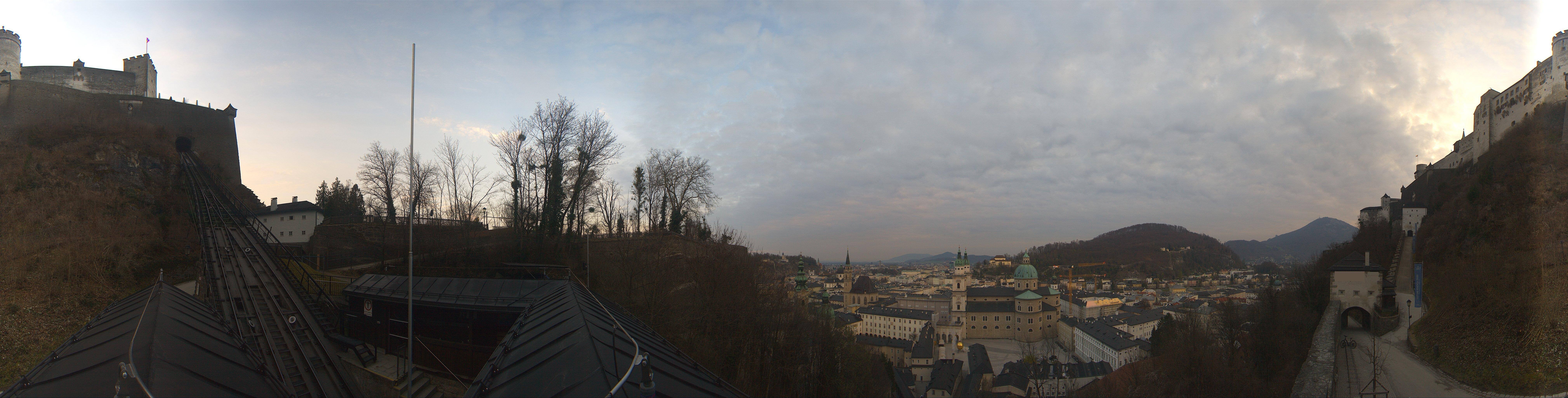 Archiv Foto Webcam Panorama Salzburg Festungsbahn