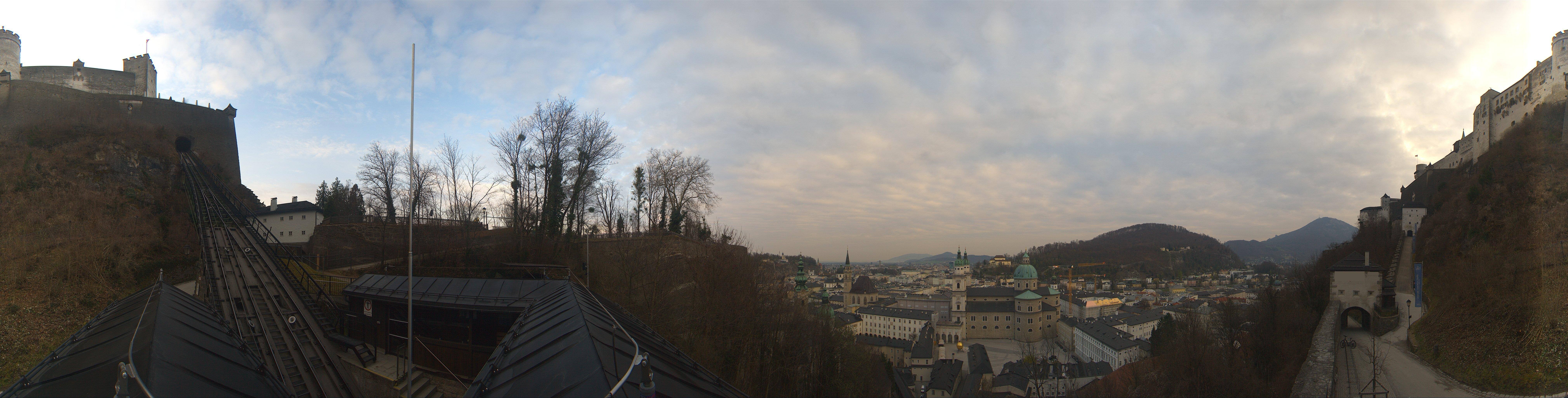 Archiv Foto Webcam Panorama Salzburg Festungsbahn