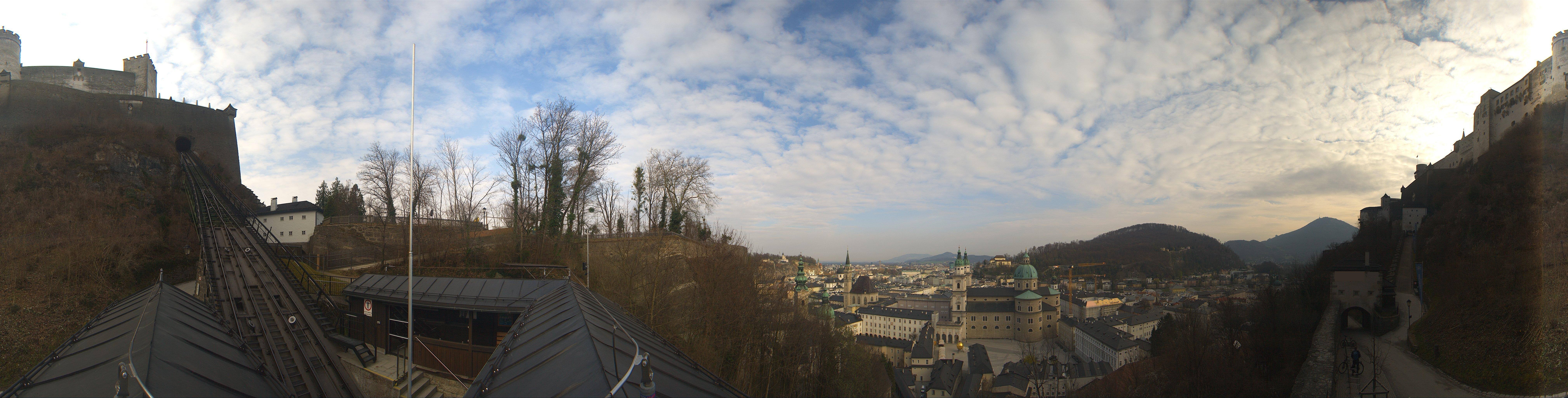 Archiv Foto Webcam Panorama Salzburg Festungsbahn