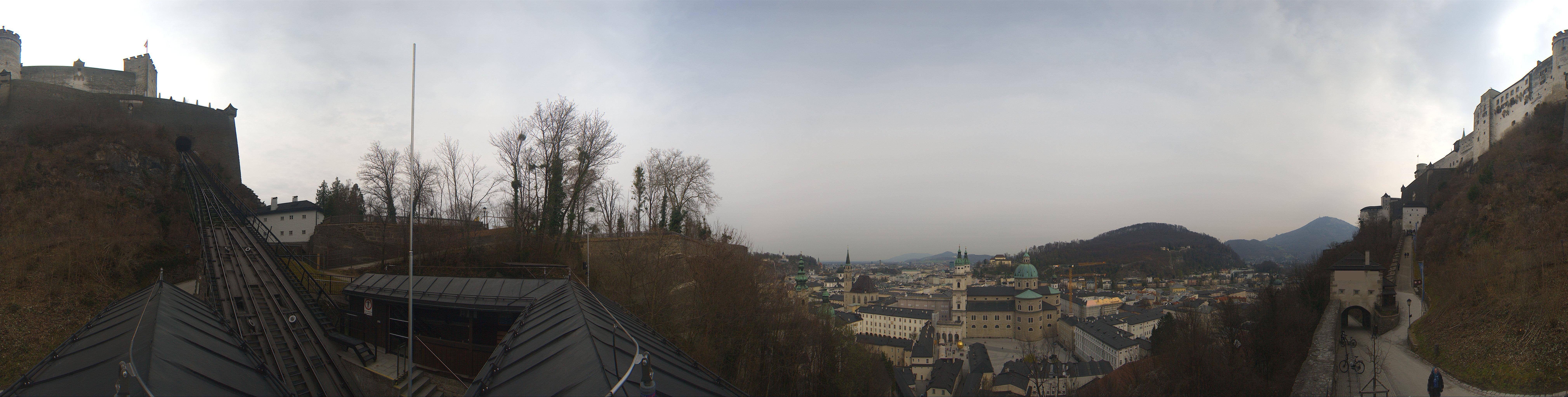 Archiv Foto Webcam Panorama Salzburg Festungsbahn