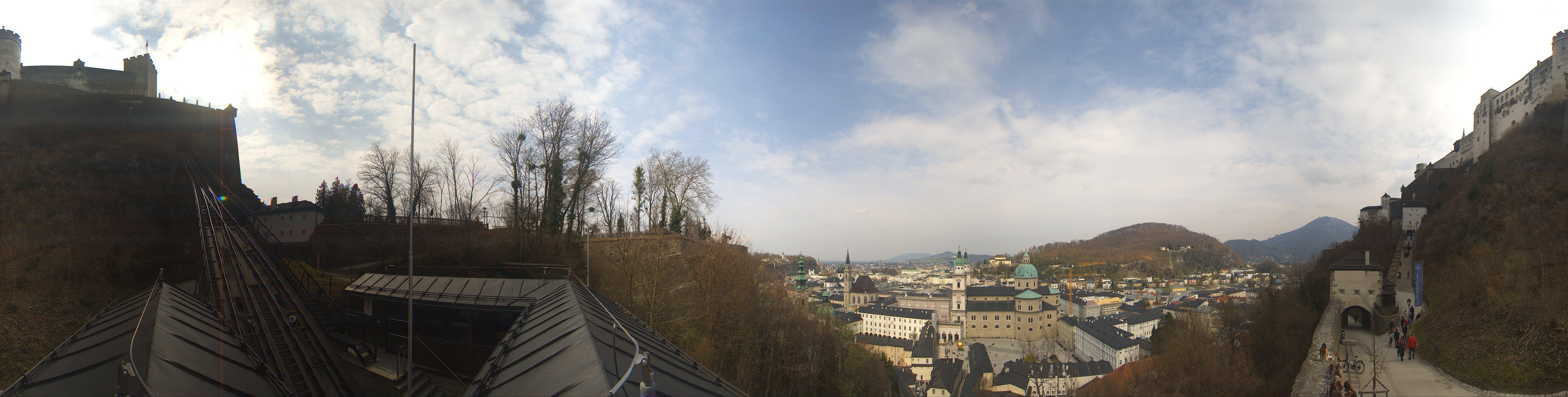 Archiv Foto Webcam Panorama Salzburg Festungsbahn