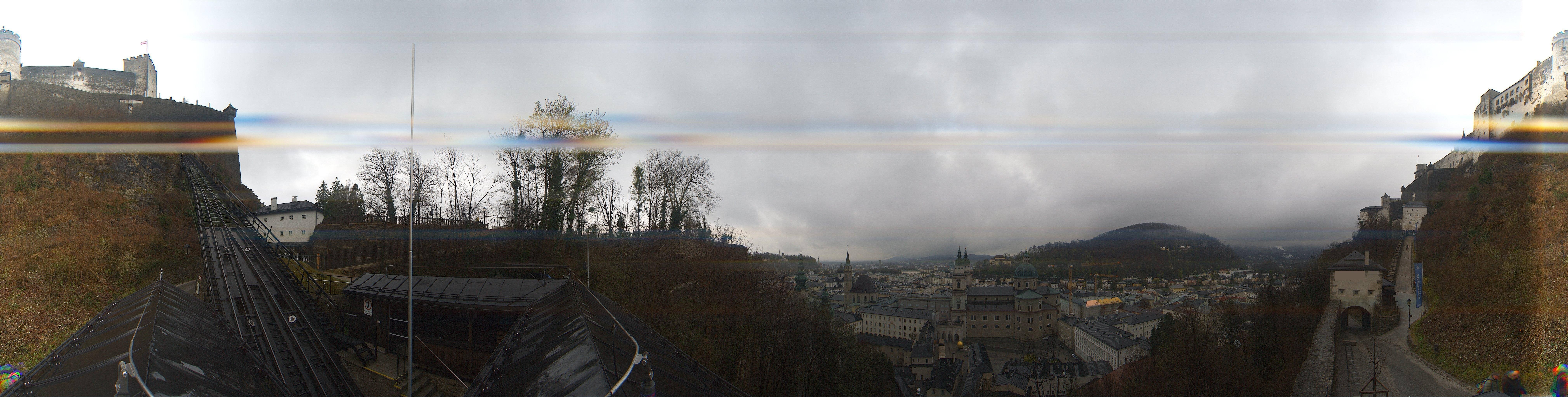 Archiv Foto Webcam Panorama Salzburg Festungsbahn
