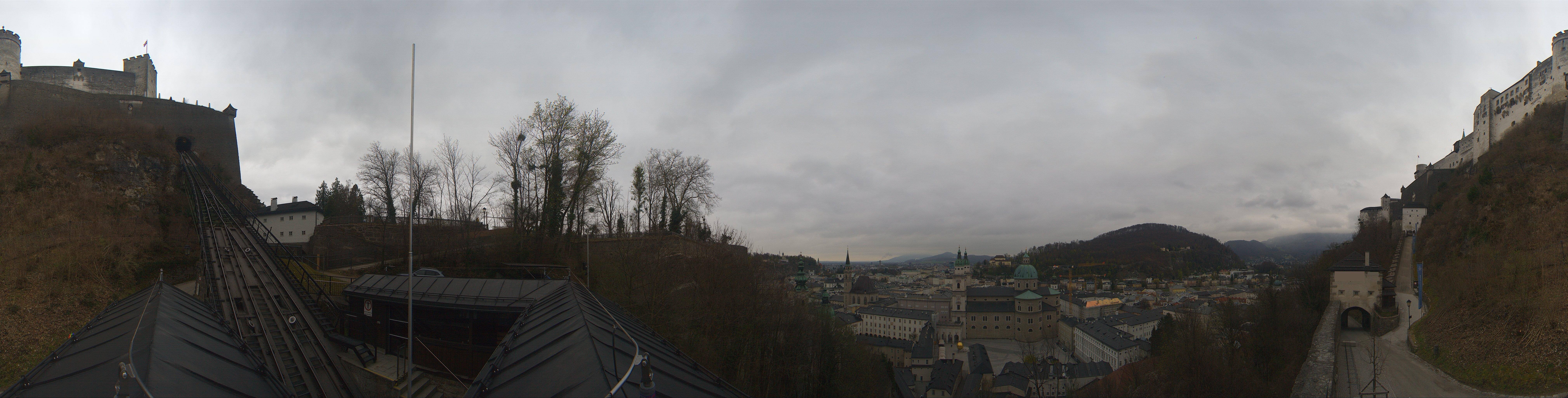Archiv Foto Webcam Panorama Salzburg Festungsbahn