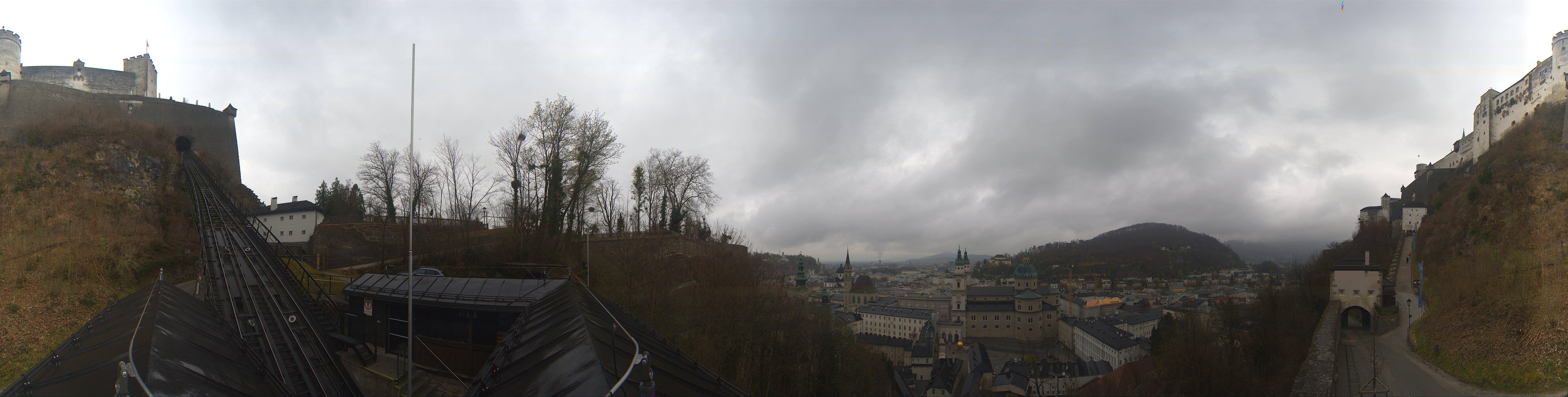 Archiv Foto Webcam Panorama Salzburg Festungsbahn