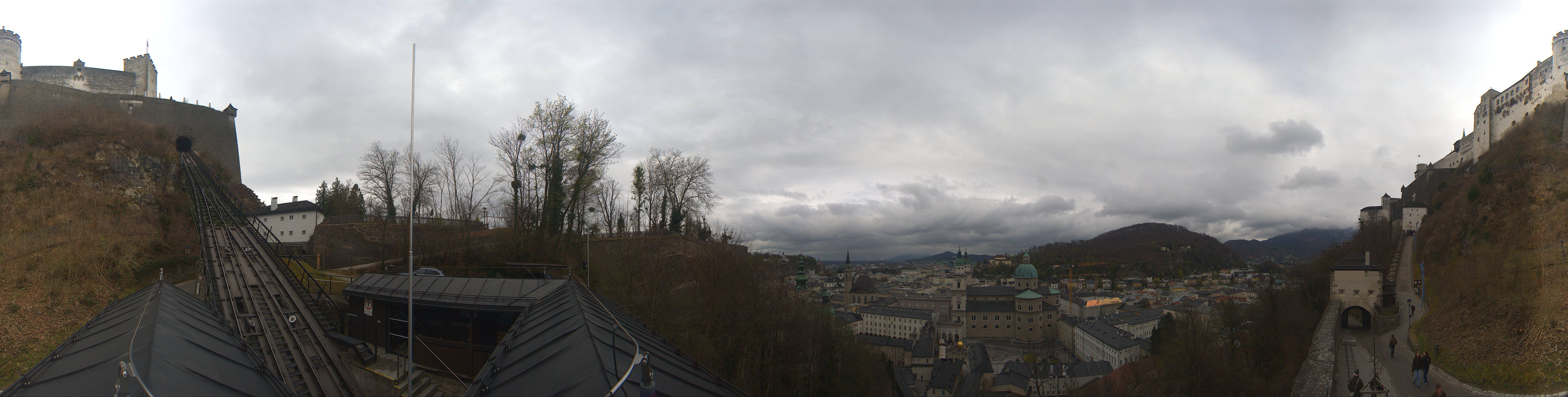 Archiv Foto Webcam Panorama Salzburg Festungsbahn
