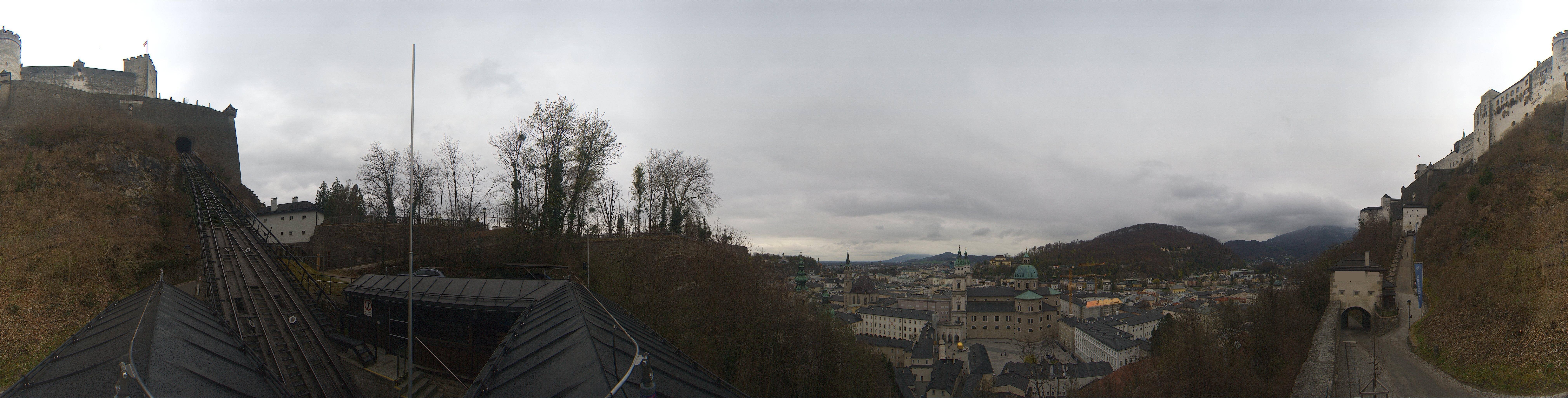 Archiv Foto Webcam Panorama Salzburg Festungsbahn