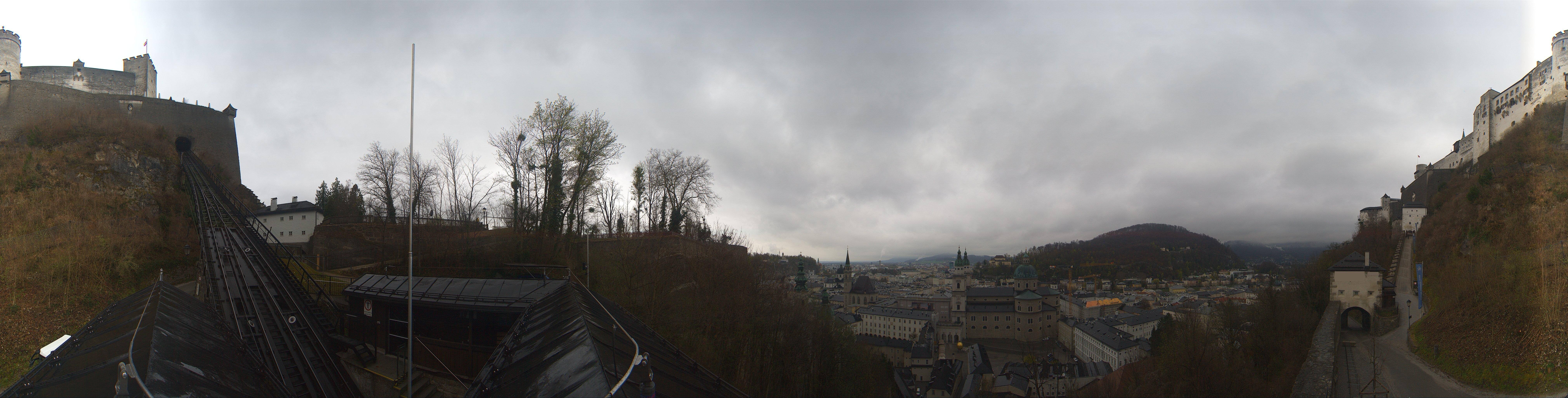 Archiv Foto Webcam Panorama Salzburg Festungsbahn