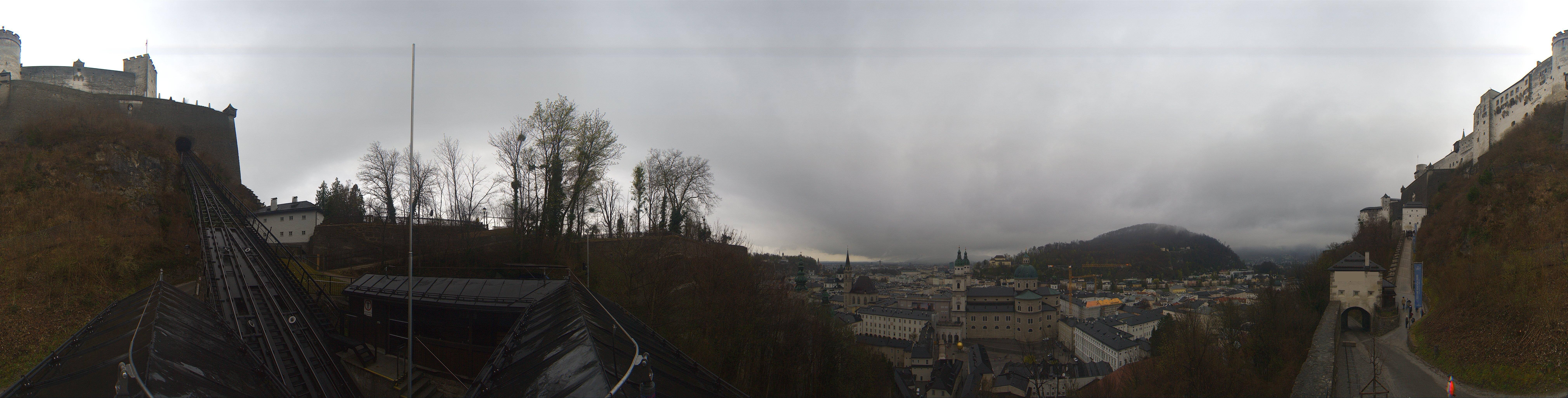 Archiv Foto Webcam Panorama Salzburg Festungsbahn