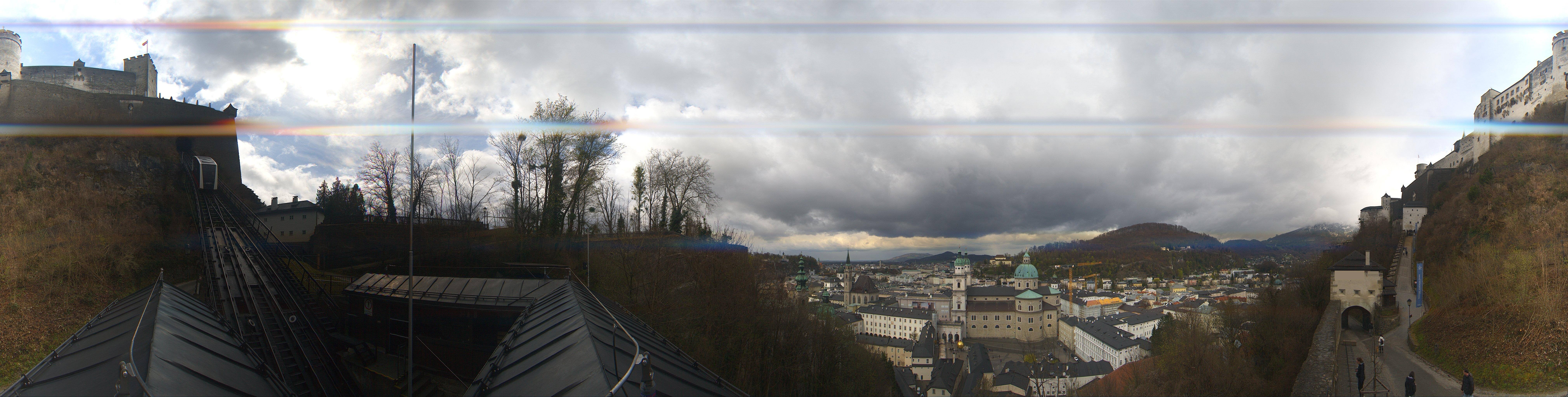 Archiv Foto Webcam Panorama Salzburg Festungsbahn