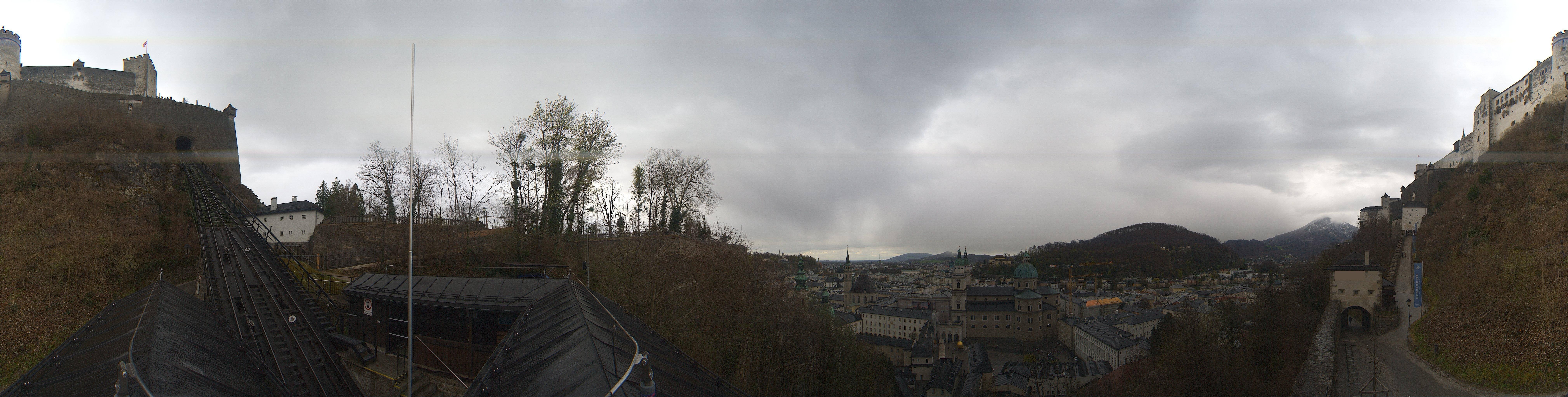 Archiv Foto Webcam Panorama Salzburg Festungsbahn