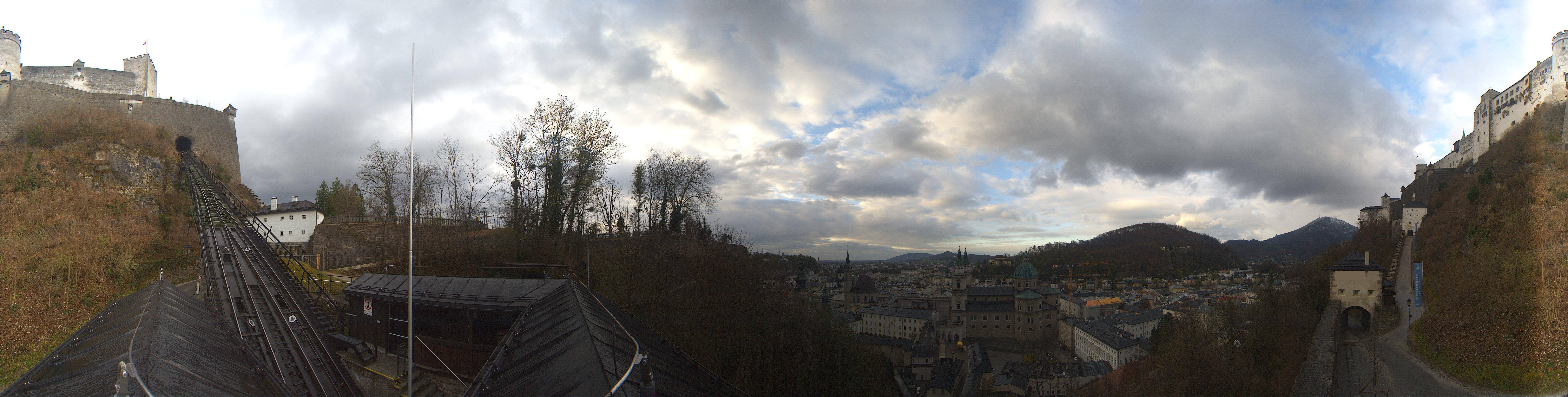 Archiv Foto Webcam Panorama Salzburg Festungsbahn