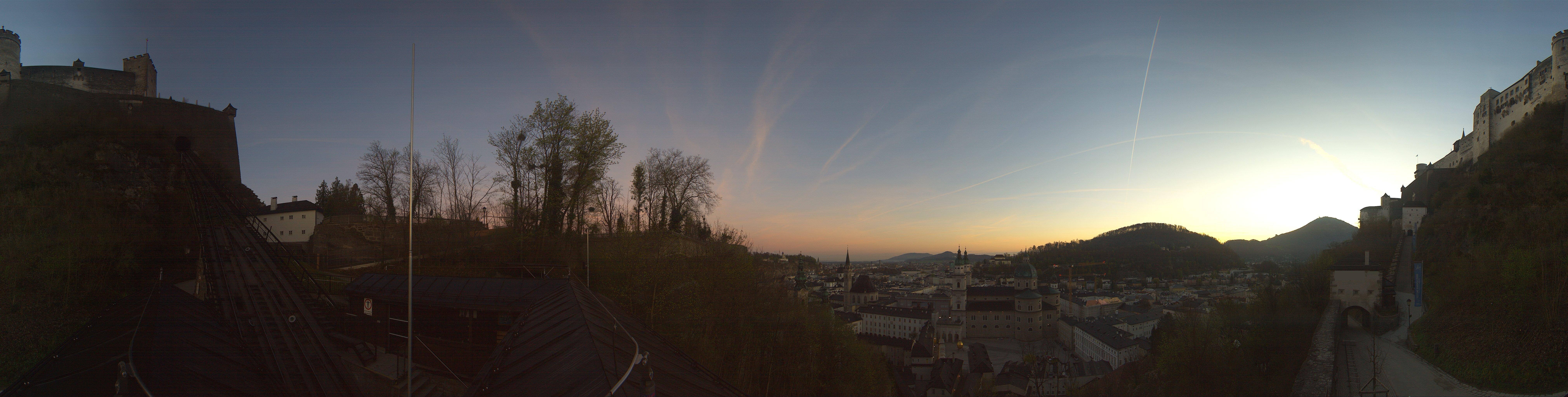 Archiv Foto Webcam Panorama Salzburg Festungsbahn