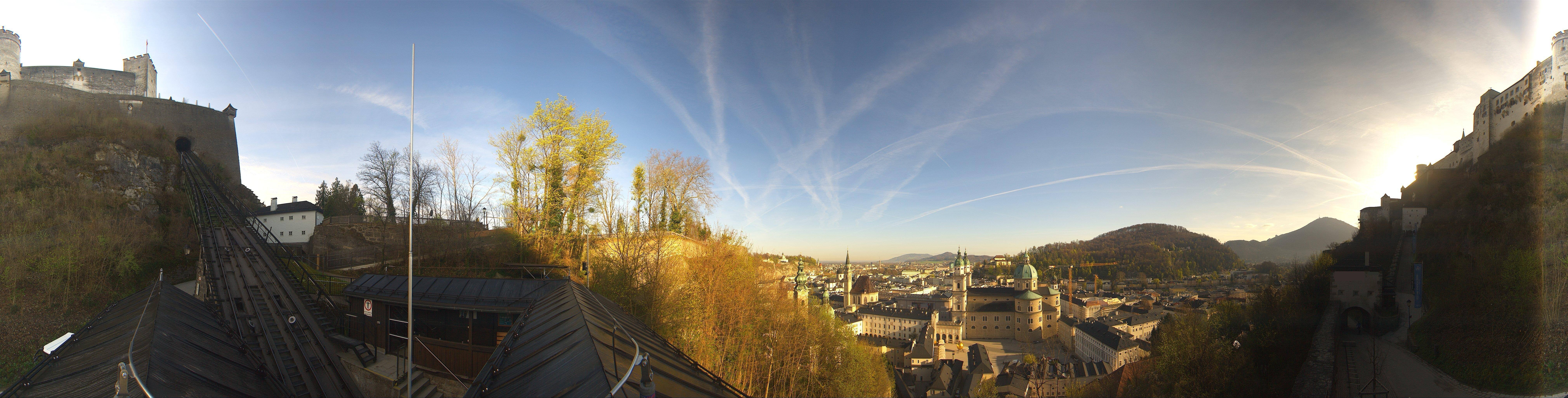 Archiv Foto Webcam Panorama Salzburg Festungsbahn