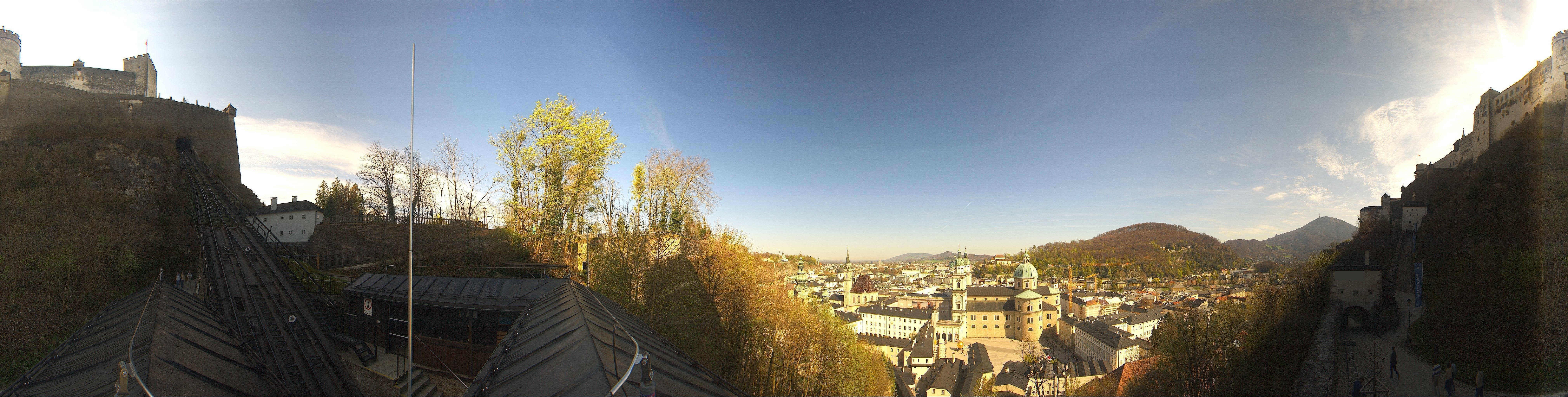 Archiv Foto Webcam Panorama Salzburg Festungsbahn