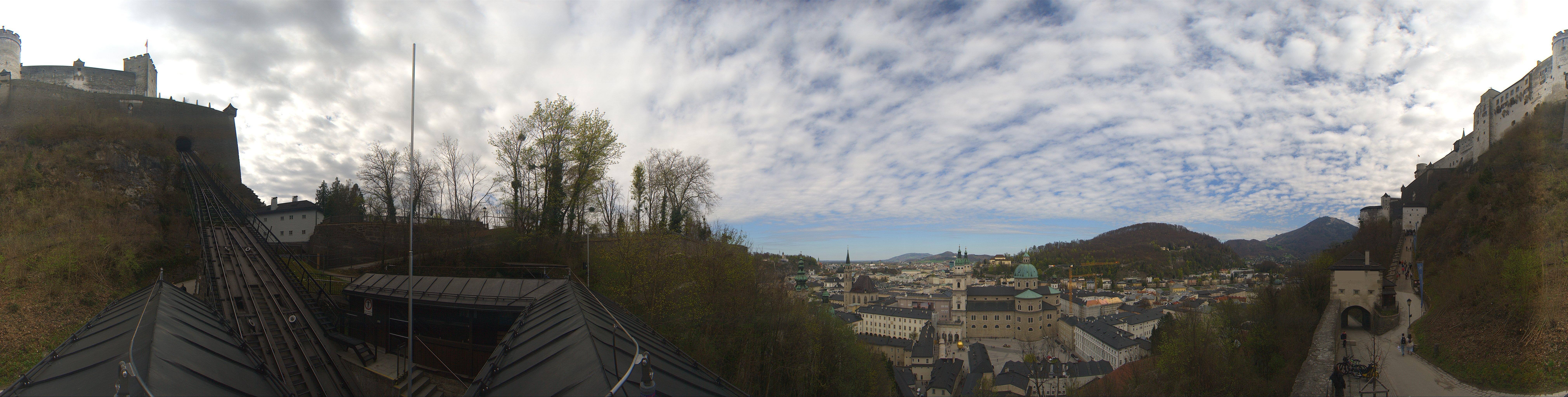Archiv Foto Webcam Panorama Salzburg Festungsbahn