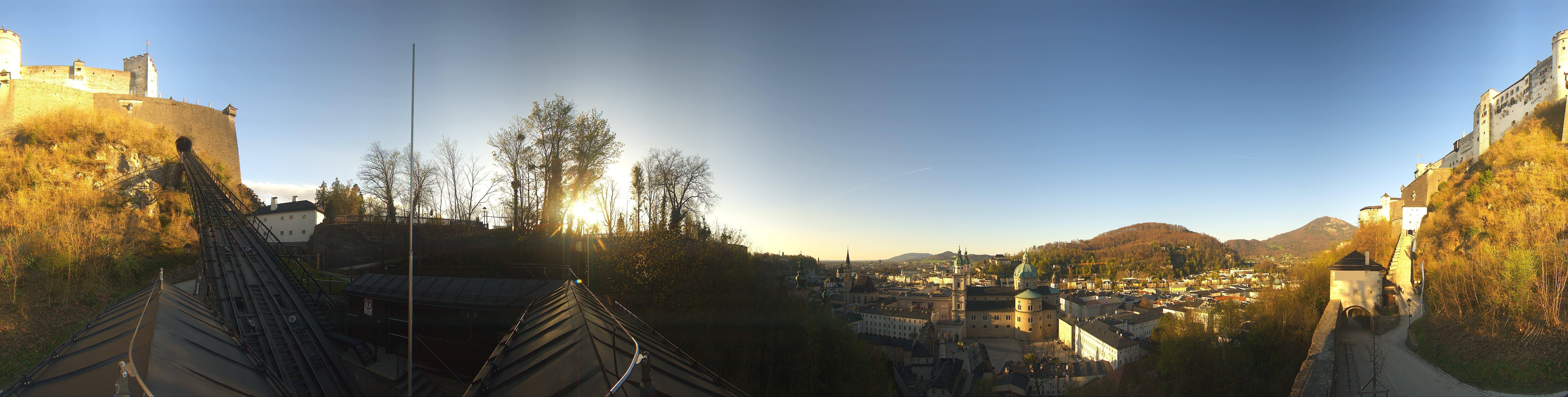 Archiv Foto Webcam Panorama Salzburg Festungsbahn