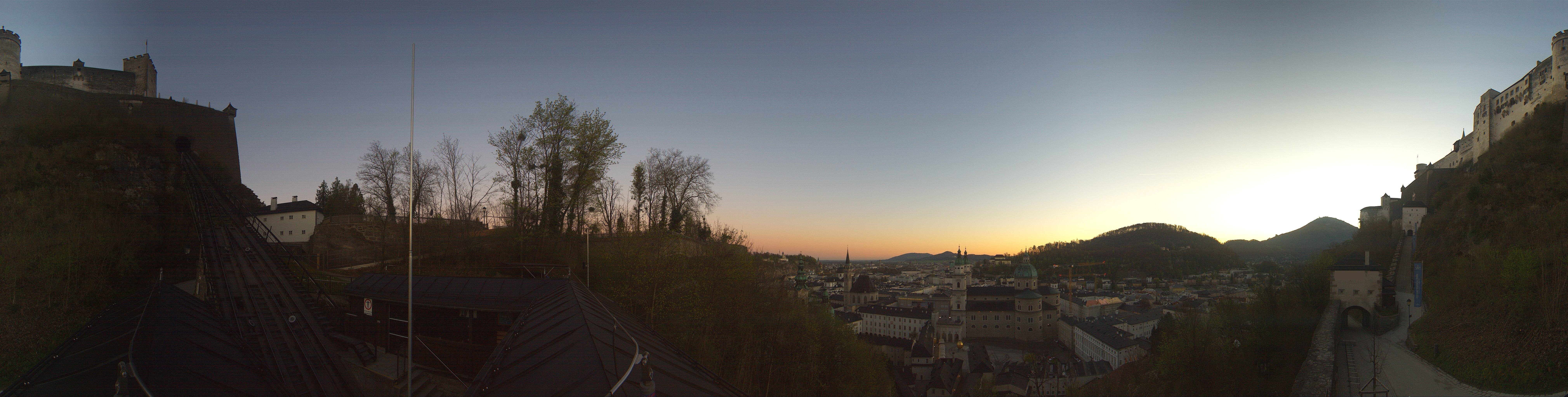 Archiv Foto Webcam Panorama Salzburg Festungsbahn