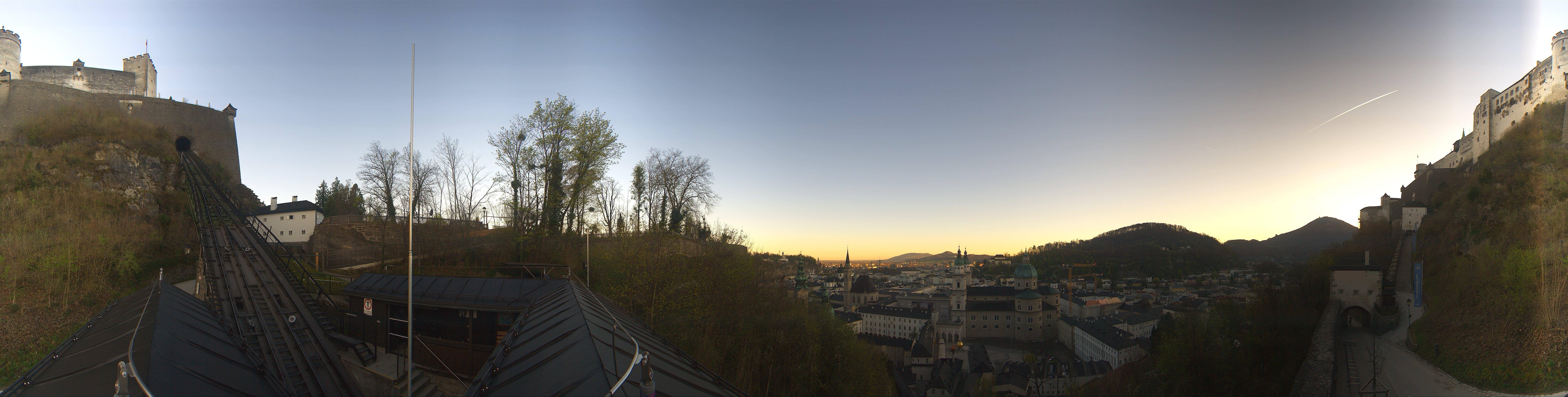 Archiv Foto Webcam Panorama Salzburg Festungsbahn
