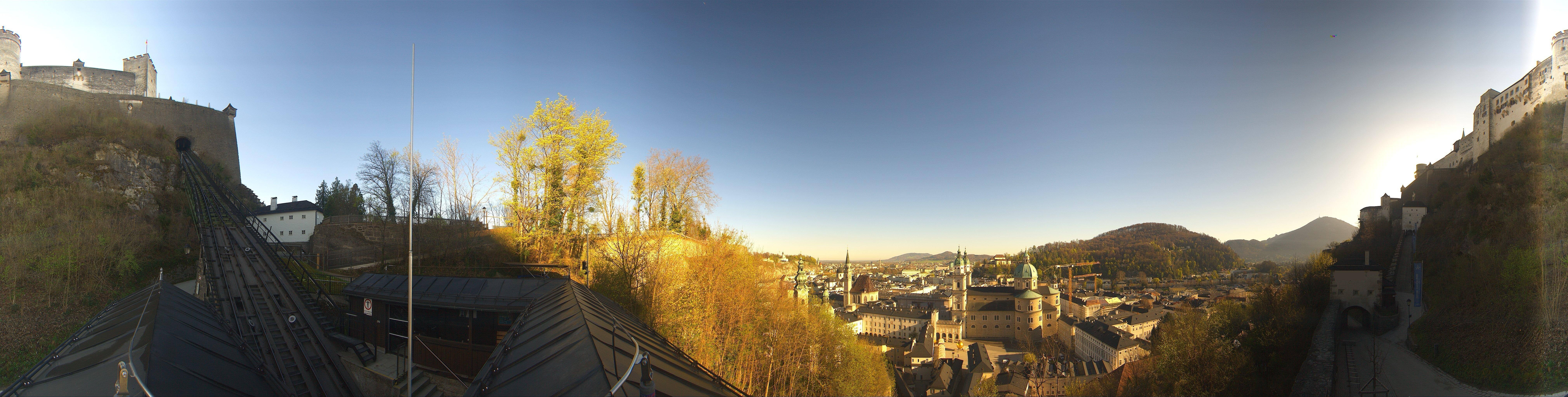 Archiv Foto Webcam Panorama Salzburg Festungsbahn