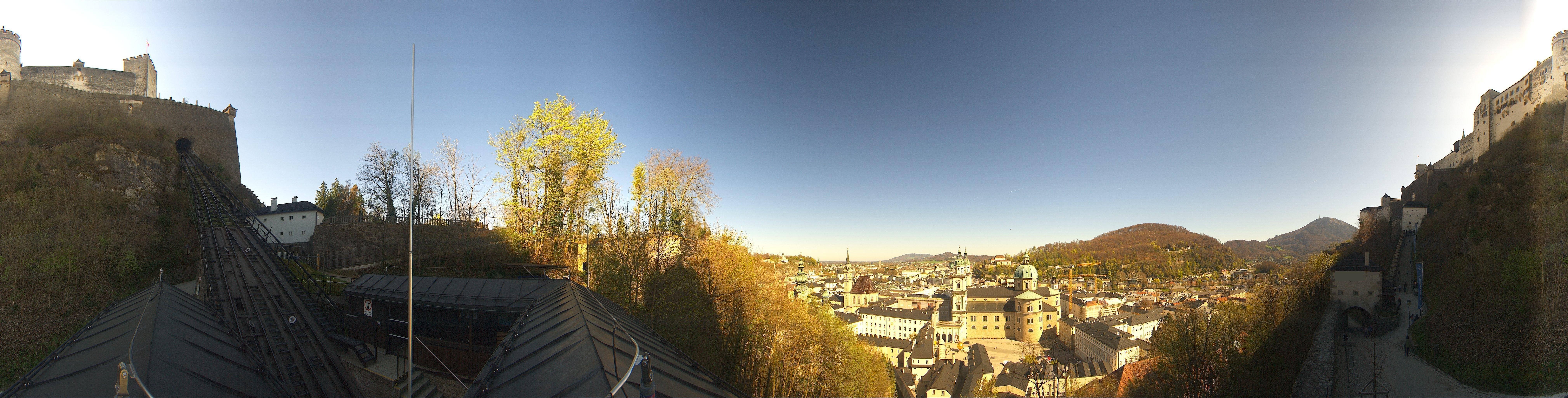 Archiv Foto Webcam Panorama Salzburg Festungsbahn