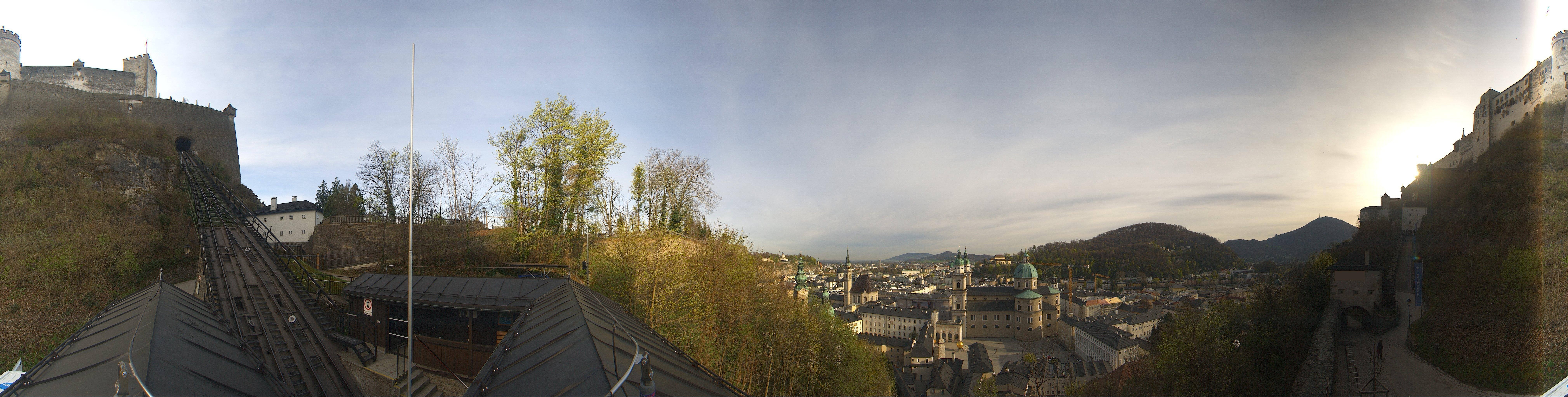 Archiv Foto Webcam Panorama Salzburg Festungsbahn
