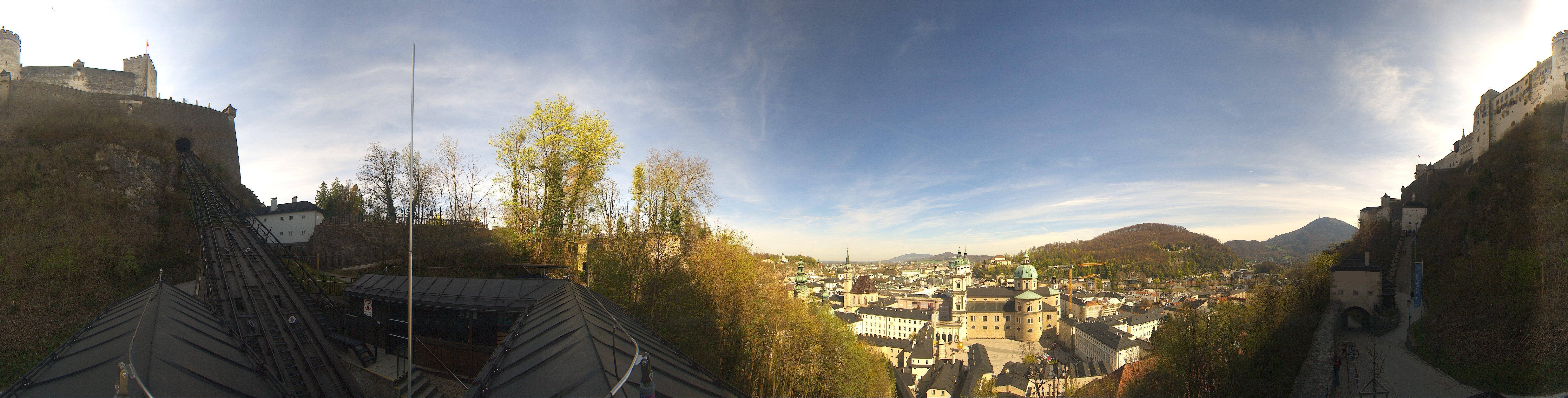 Archiv Foto Webcam Panorama Salzburg Festungsbahn