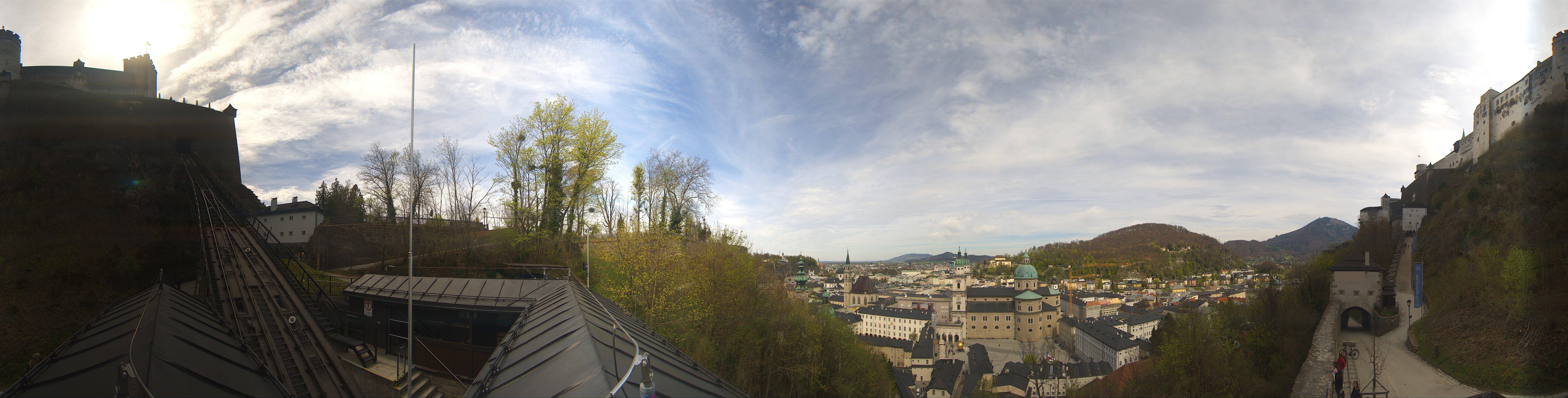 Archiv Foto Webcam Panorama Salzburg Festungsbahn