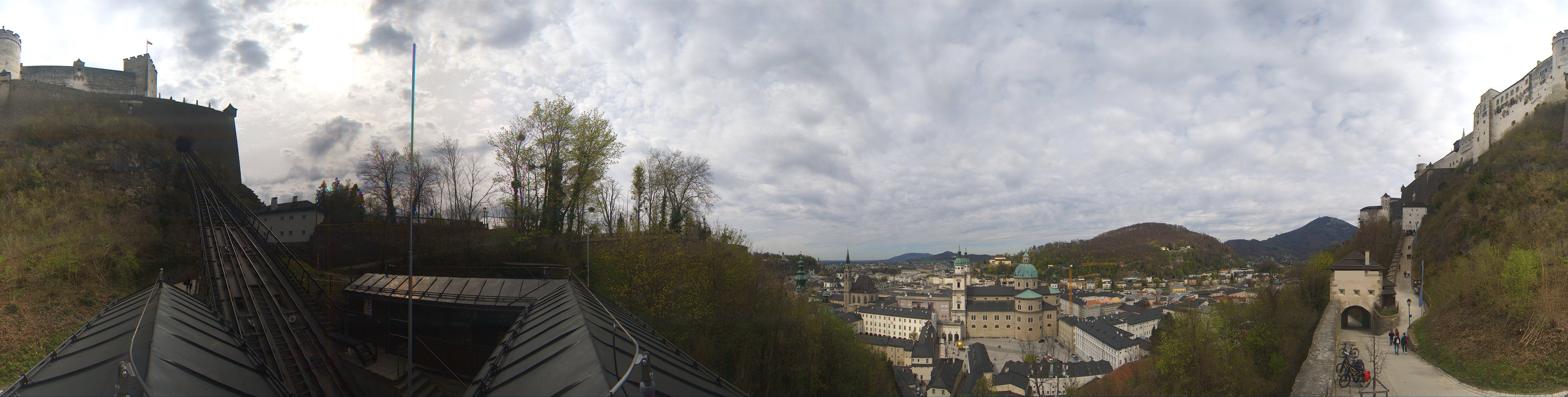 Archiv Foto Webcam Panorama Salzburg Festungsbahn