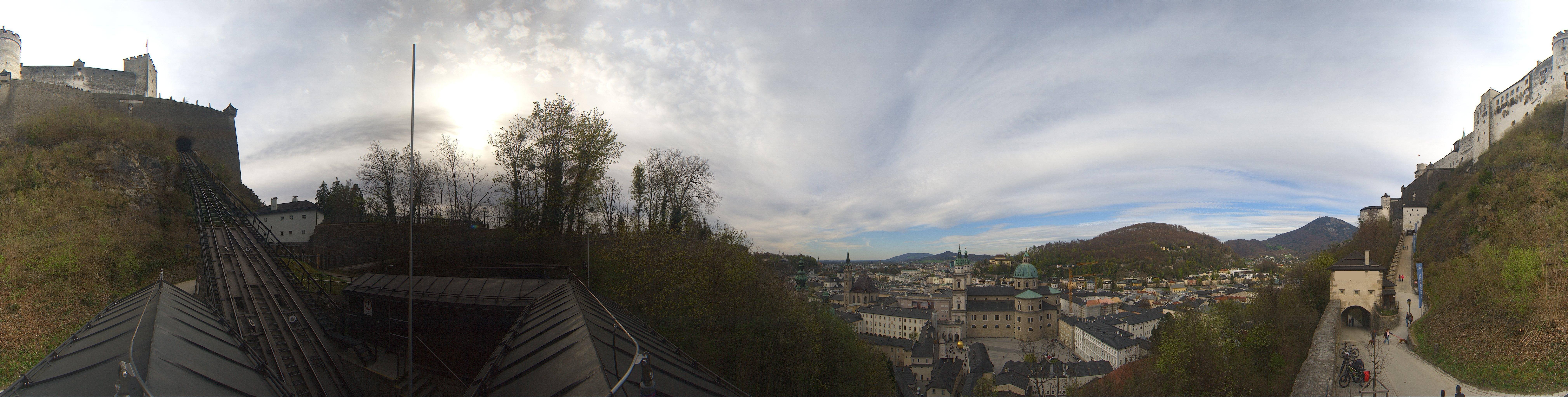 Archiv Foto Webcam Panorama Salzburg Festungsbahn
