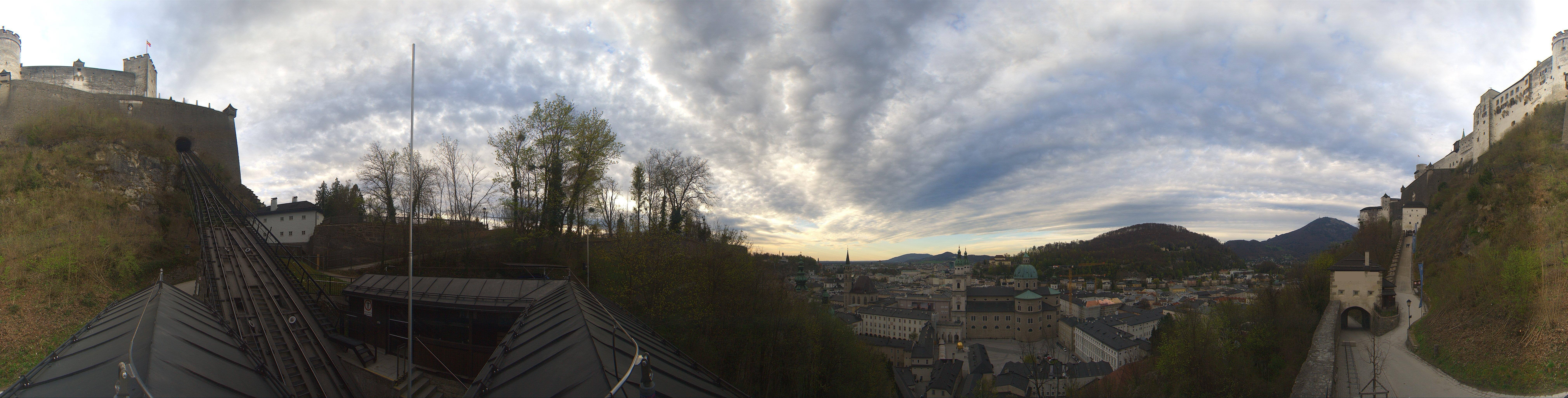 Archiv Foto Webcam Panorama Salzburg Festungsbahn