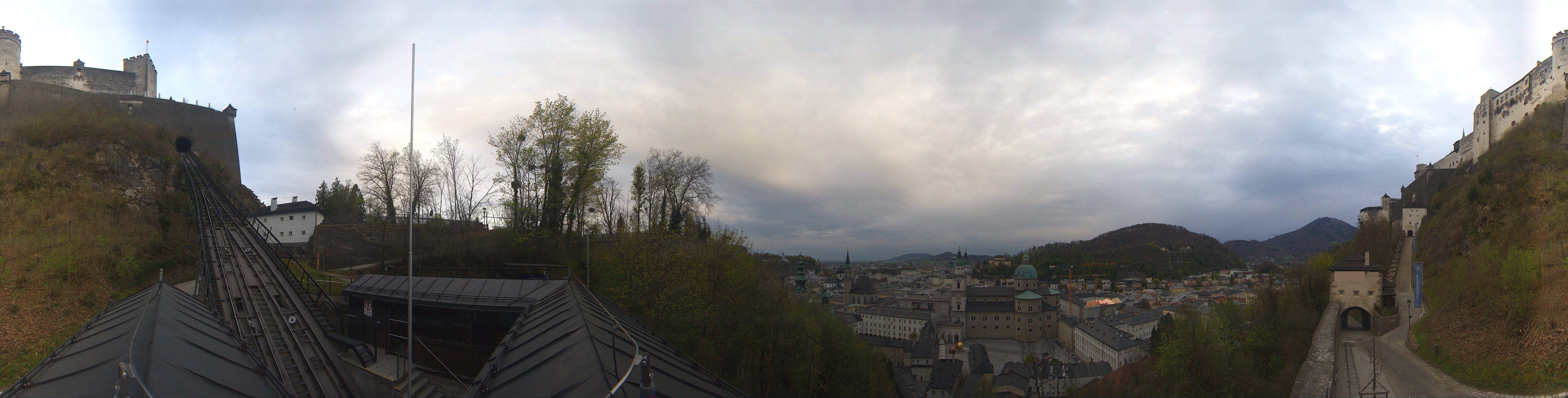 Archiv Foto Webcam Panorama Salzburg Festungsbahn