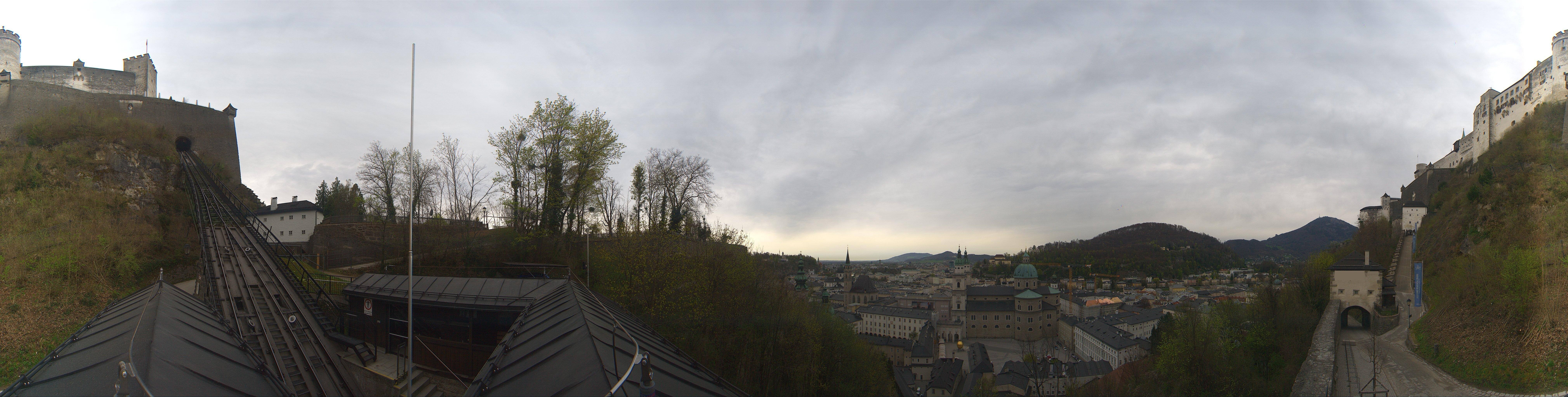 Archiv Foto Webcam Panorama Salzburg Festungsbahn