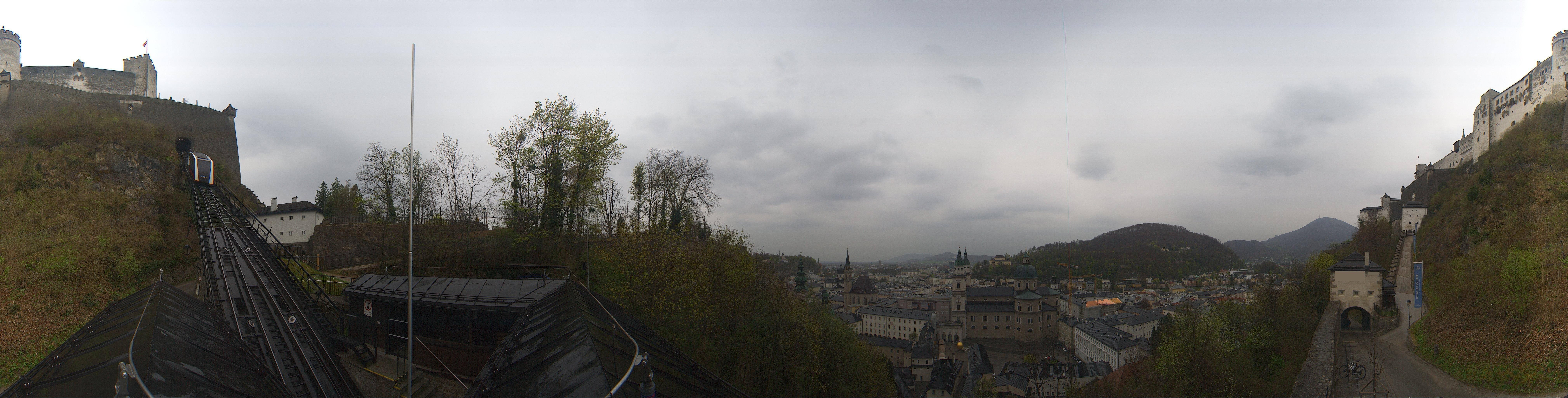 Archiv Foto Webcam Panorama Salzburg Festungsbahn