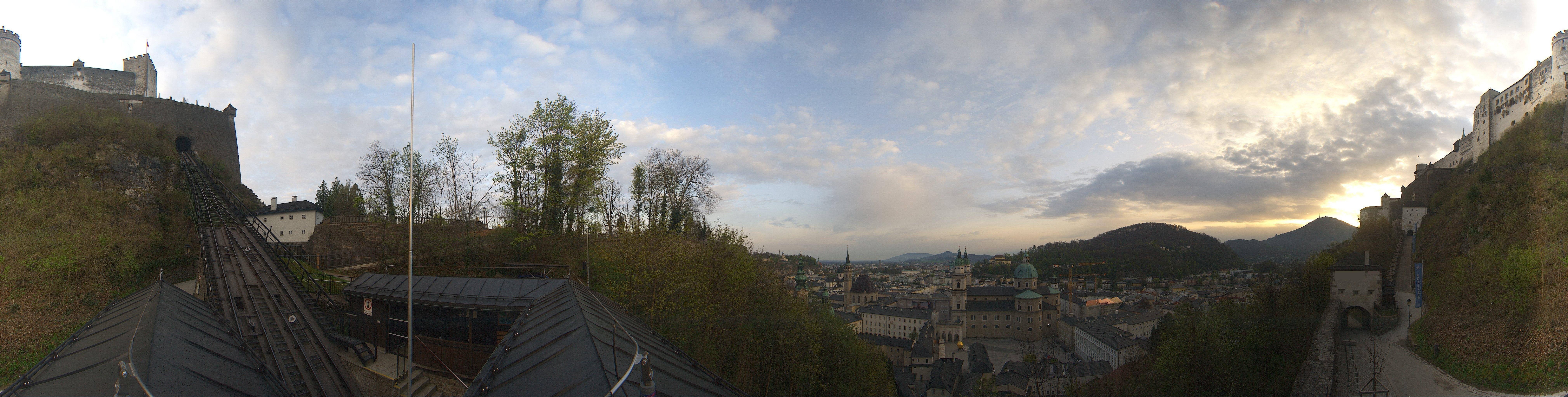 Archiv Foto Webcam Panorama Salzburg Festungsbahn