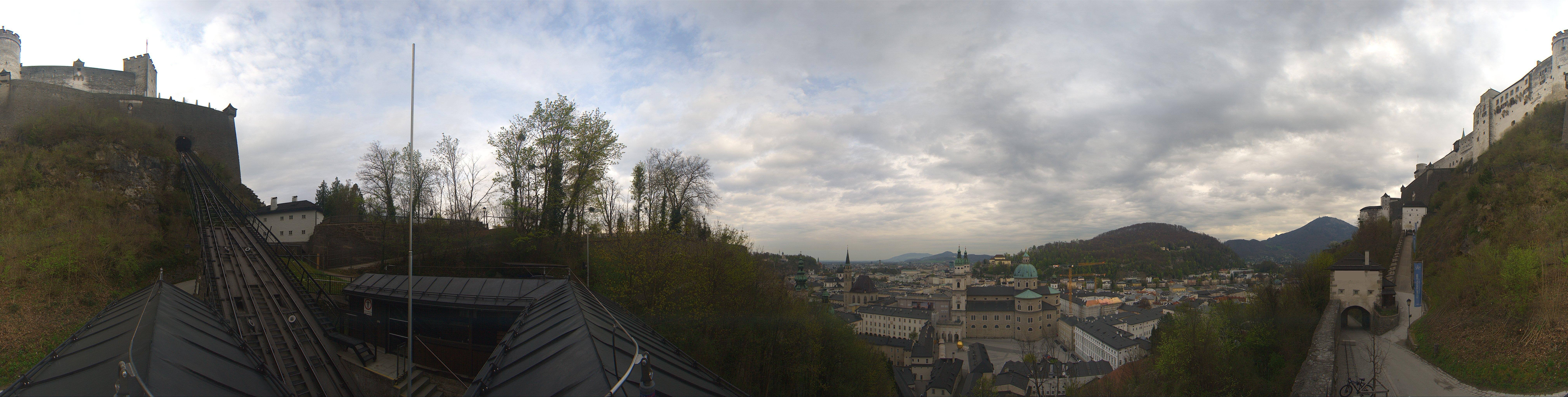 Archiv Foto Webcam Panorama Salzburg Festungsbahn