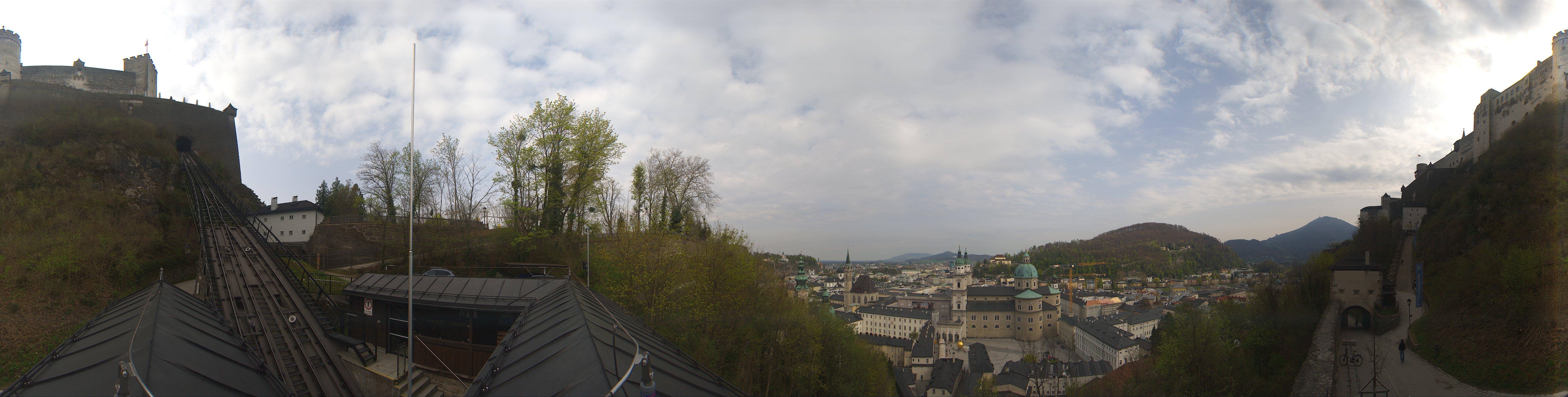 Archiv Foto Webcam Panorama Salzburg Festungsbahn