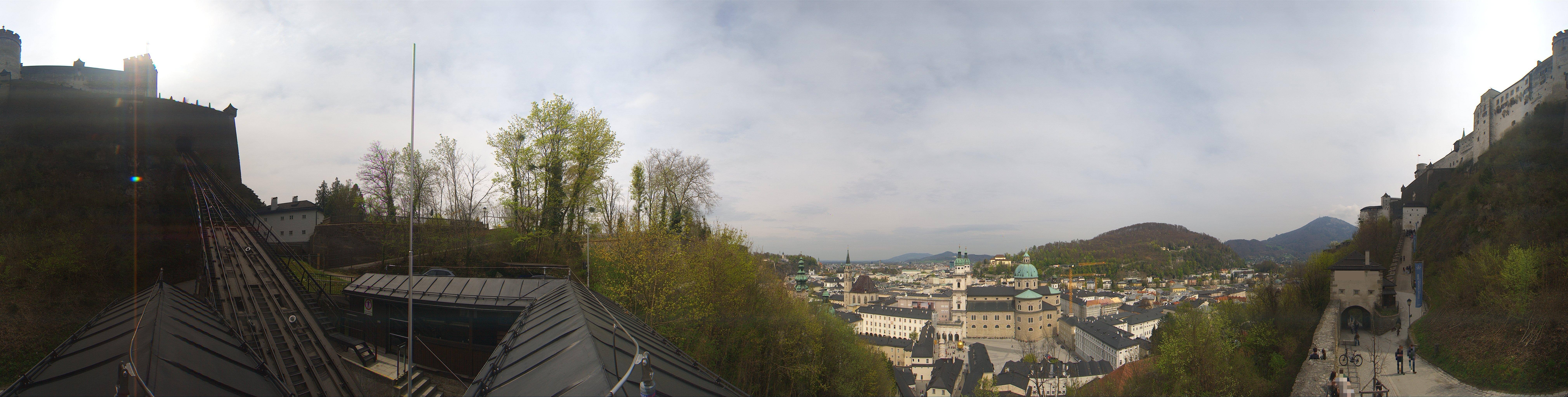 Archiv Foto Webcam Panorama Salzburg Festungsbahn