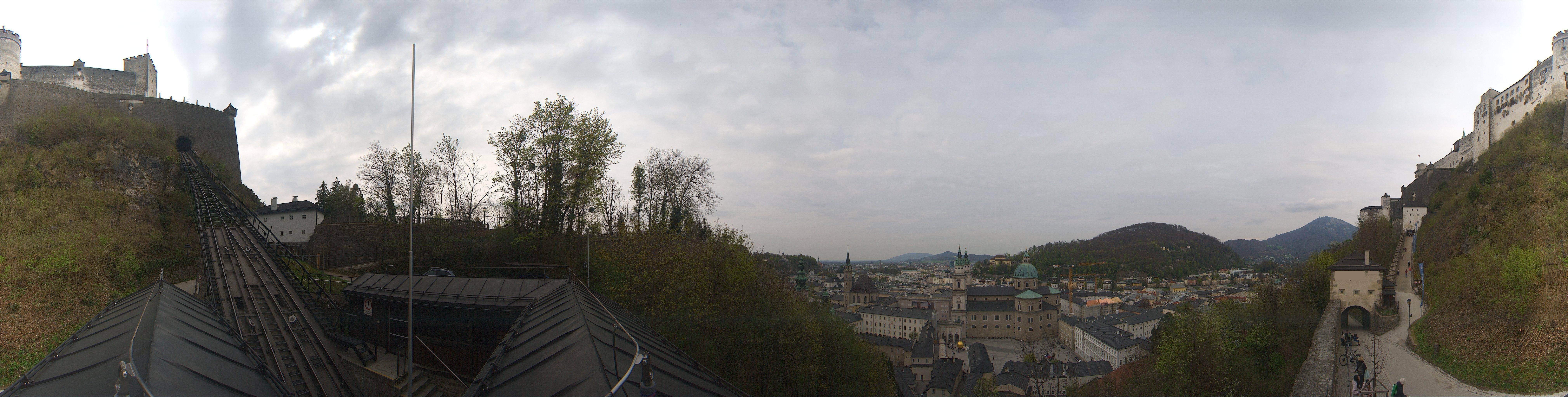Archiv Foto Webcam Panorama Salzburg Festungsbahn