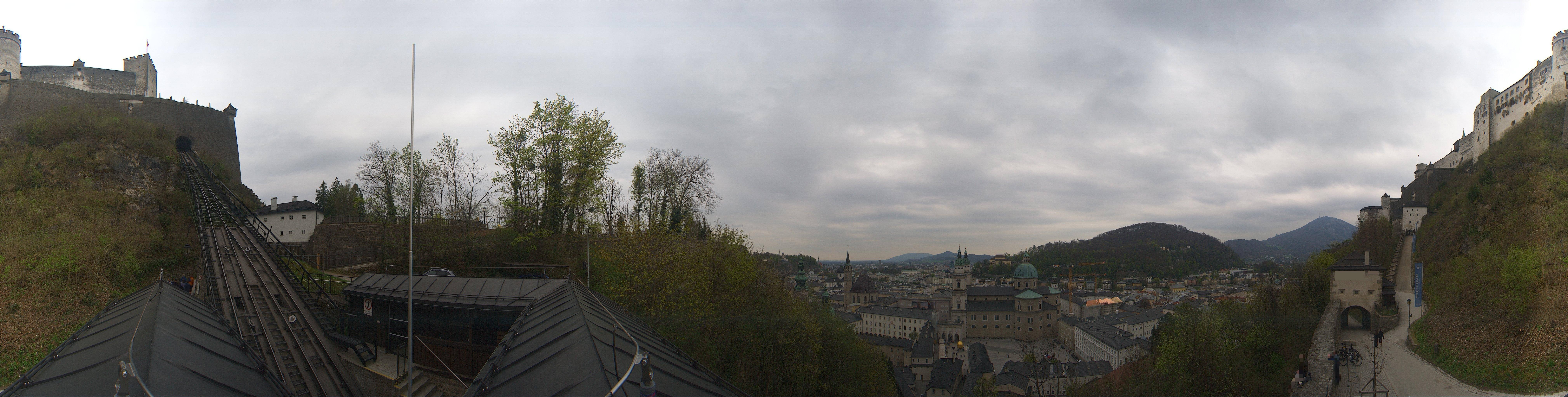 Archiv Foto Webcam Panorama Salzburg Festungsbahn